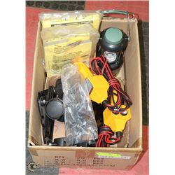2 SKIDOO DOLLIES AND PARTS WITH WINCH CONTROLLERS