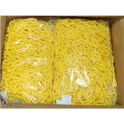 YELLOW PLASTIC WARNING CHAIN 2 INCH
