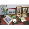 Image 1 : ESTATE BOX OF ASSORTED FRAMED ARTWORK INCL. OIL ON