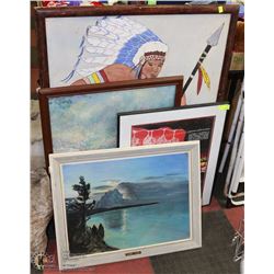 COLLECTION OF ASSORTED FRAMED ARTWORK