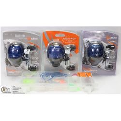 SET OF 3 SEALED SOUTH BEND SPIN CAST FISHING