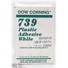 Image 1 : CASE OF 12 DOW CORNING 739 PLASTIC WHITE ADHESIVE