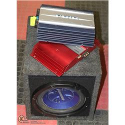 PIONEER  10" SUB BOX WITH SONY XPLOD  AMPLIFIER