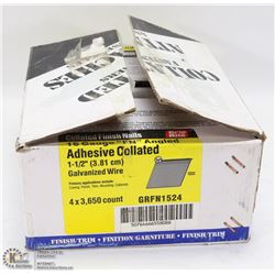 CASE OF COLLATED FINISH NAILS 15 GAUGE