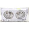 Image 1 : WHITE DUAL FAN, WINDOW FAN - HOUSEHOLD