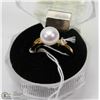 Image 1 : #45-FRESH WATER PEARL WHITE RING