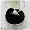 Image 1 : #44-FRESH WATER PEARL WHITE RING
