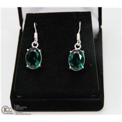 #9-GREEN APATITE GEMSTONE EARRINGS