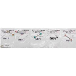 5 NEW BODY JEWELRY, MEDICAL GRADE STAINLESS