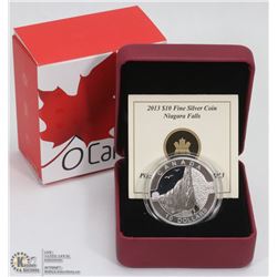 2013 CANADIAN $10 FINE SILVER NIAGARA FALLS COIN