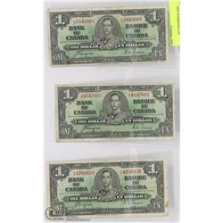 1937 CANADA BANKNOTE LOT