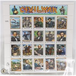 CIVIL WAR STAMP SET UNUSED