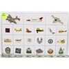 Image 1 : SHEET OF AVIATION COLLECTORS PINS