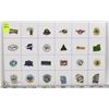 Image 1 : SHEET OF COUNTIES ID'S, MD'S ETC. COLLECTORS PINS