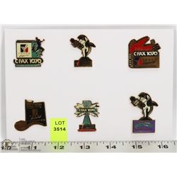 SHEET OF C.W.G '94 CFAX 1070 COLLECTORS PINS