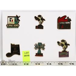 SHEET OF C.W.G '94 CFAX 1070 COLLECTORS PINS
