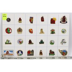 SHEET OF ELEVATOR COLLECTORS PINS