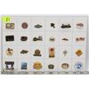 Image 1 : SHEET OF FOOD AND DRINK COLLECTORS PINS