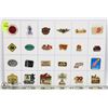 Image 1 : SHEET OF MEDIA COLLECTORS PINS