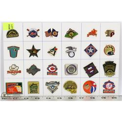 SHEET OF M.L.B COLLECTORS PINS