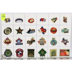 SHEET OF M.L.B COLLECTORS PINS