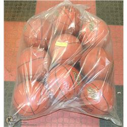 BAG OF 9 BASKETBALLS