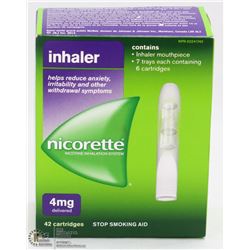 NEW NICORETTE INHALATION SYSTEM 42 CARTRIDGES