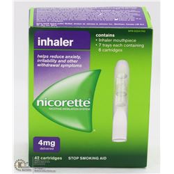 NEW NICORETTE INHALATION SYSTEM 42 CARTRIDGES