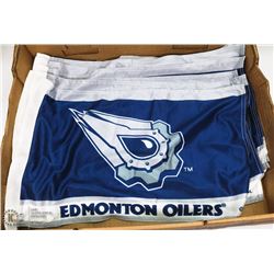 FLAT OF 10 OILERS FLAGS