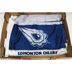 FLAT OF 12 OILERS FLAGS