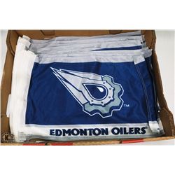 FLAT OF 12 OILERS FLAGS