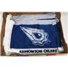 Image 1 : FLAT OF 12 OILERS FLAGS