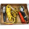 Image 1 : FLAT OF SHOP LIGHTS AND EXTENSION CORDS
