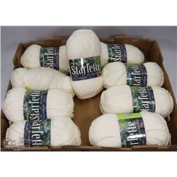 FLAT OF WHITE YARN