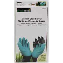 NEW 2 PAIRS OF GARDEN CLAW GLOVES