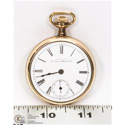 1891 WALTHAM 16 SIZE 7 JEWEL GOLD FILLED CASE