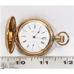 1896 COLUMBIA 6 SIZE 7 JEWEL HUNTER CASE POCKET