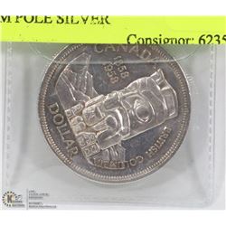 1958 CANADIAN CENTENNIAL BC TOTEM POLE SILVER
