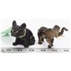 Image 1 : WESTMORELAND BLACK GLASS FRENCH BULLDOG WITH
