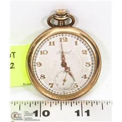 ANTIQUE CROWN WIND POCKET WATCH - WORKING