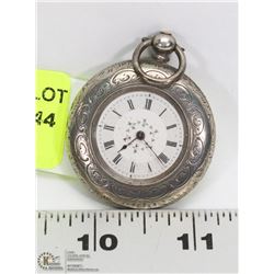 ANTIQUE SILVER CASED POCKET WATCH - NOT WORKING