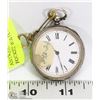 Image 1 : ANTIQUE FANCY SILVER CASED POCKET WATCH WITH KEY