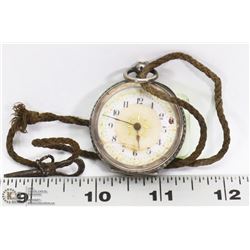 ANTIQUE SILVER CASED POCKET WATCH - NOT WORKING