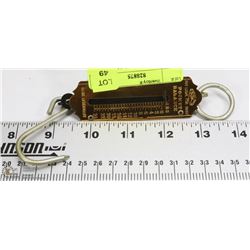 BRASS POCKET SCALE. MADE IN GERMANY