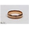 Image 1 : ETCHED 10K ROSE GOLD MENS BAND