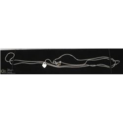 22 INCH 14 K WHITE GOLD CHAIN
