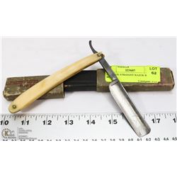 ANTIQUE STRAIGHT RAZOR WITH BOX.