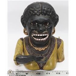 VINTAGE DINAH COIN BANK CAST IRON.