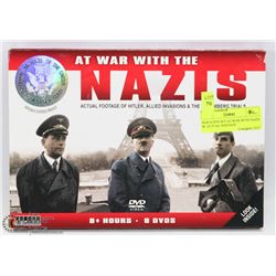 NEW 8 DVD SET AT WAR WITH NAZIS W/ ACTUAL FOOTAGE