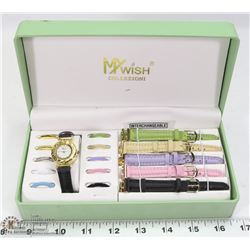 MYWISH WATCH WITH INTERCHANGEABLE STRAPS
